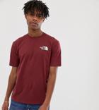The North Face Simple Dome T-shirt In Red Exclusive At Asos