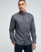 Esprit Slim Fit Long Sleeve Shirt With Button Down Collar In Brushed C