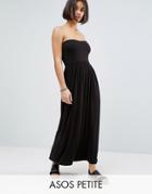 Asos Petite Bandeau Maxi Dress - Black