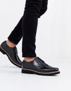 Ben Sherman Chunky Sole Lace Up Shoe In Black