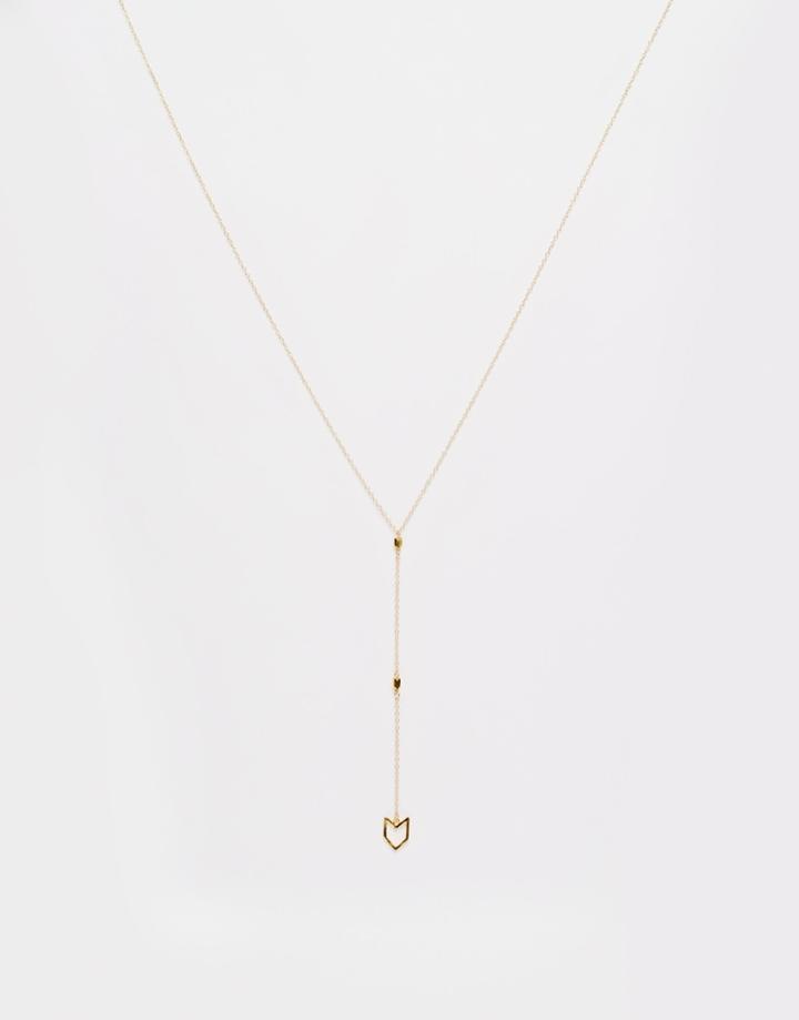Gorjana Chevron Lariat Necklace - Gold
