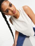 Adidas Originals No Dye Logo Cropped Tank Top-neutral