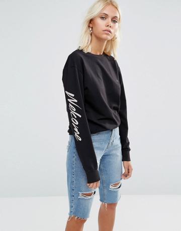This Is Welcome Surf Logo T-shirt - Black