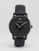 Emporio Armani Silicone Lined Watch Ar1973 - Black