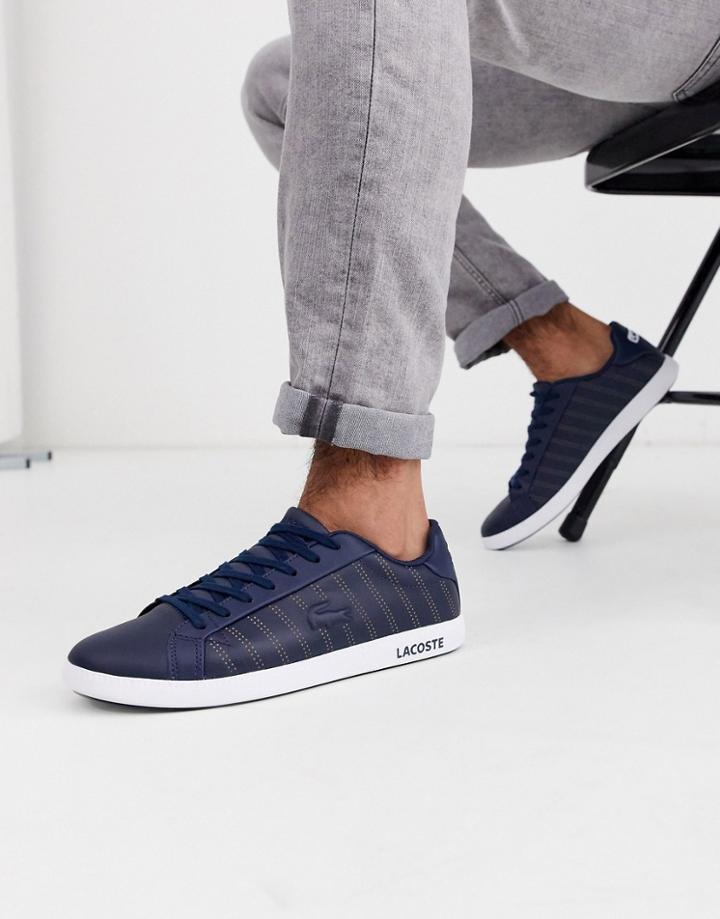 Lacoste Graduate Sneaker In Navy