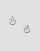 Orelia Teardrop Stud Earrings - Blue