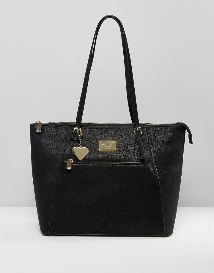Marc B Angel Classic East-west Zipped Shopper Bag - Black