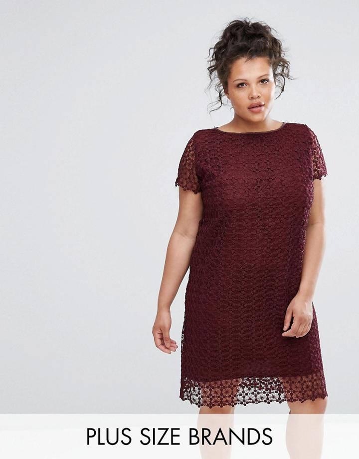 Elvi Lace Dress - Red