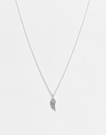 The Status Syndicate Sterling Silver Angel Wing Necklace