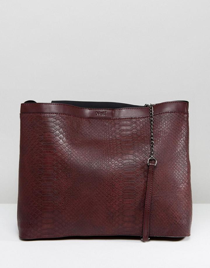 Nali Chain Strap Shoppe Bag - Red
