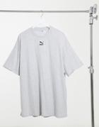 Puma T-shirt Dress In Gray-grey
