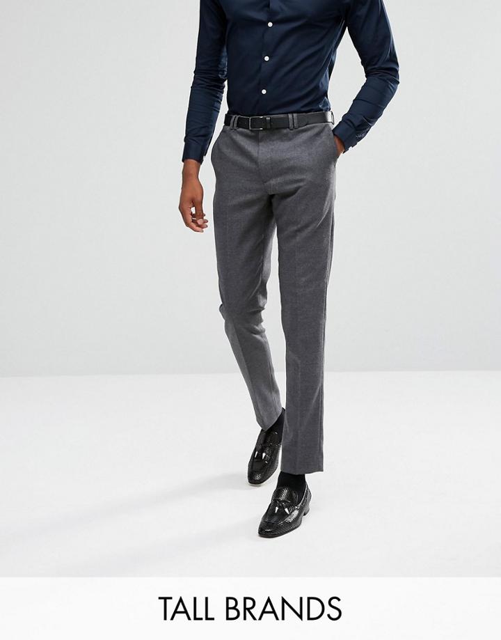 Noak Tall Tapered Pant In Flannel - Gray