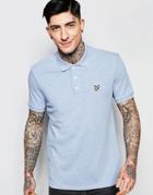 Lyle & Scott Polo Shirt With Eagle Logo In Blue Marl - Blue Marl