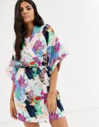 Cotton On Body Kimono In Floral