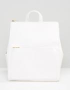 Missguided Minimal Square Backpack - Cream