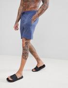 Boss Denim Look Lounge Shorts - Blue