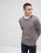 Asos Cotton Sweater In Brown - Green