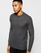 Brave Soul Knitted Sweater - Gray