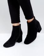 Asos Reach Up Ankle Boots - Black