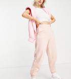 New Look Petite Cuffed Sweatpants In Pink - Part Of A Set