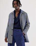 Asos Edition Single Breasted Trench Coat In Gold Print - Gold