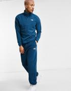 The North Face 100 Glacier 1/4 Zip Fleece In Deep Blue-navy