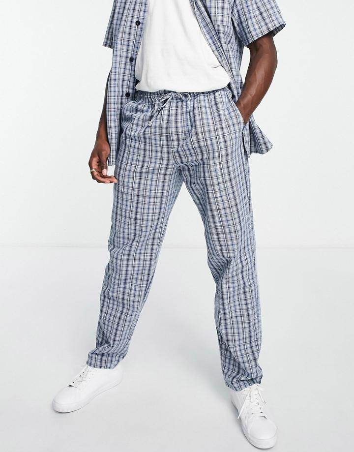 Jack & Jones Premium Loose Fit Pants In Denim-blue