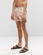 Cheats & Thieves Mid Length Swim Shorts In Camo - Gray