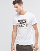 Boss Orange T-shirt With Logo Print In White - White