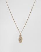 Chained & Able Gold Guadalupe Pendent Necklace - Gold