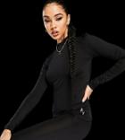 Asyou Active Long Sleeve Top In Black