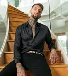 Asos Design Regular Fit Satin Shirt In Recycled Polyester In Black - Black