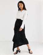 Selected Femme Polka Dot Midi Skirt-multi