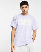 Adidas Originals Smile Graphics T-shirt In Violet-purple