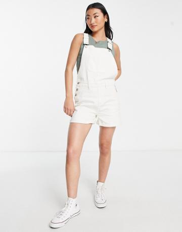 Urban Bliss Shortalls In Ecru-white