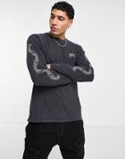 Billabong Dark Arch Long Sleeve T-shirt In Black