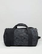 Asos Barrel Bag In Blue Camo Design - Blue
