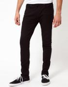 River Island Skinny Fit Jeans In Black - Black