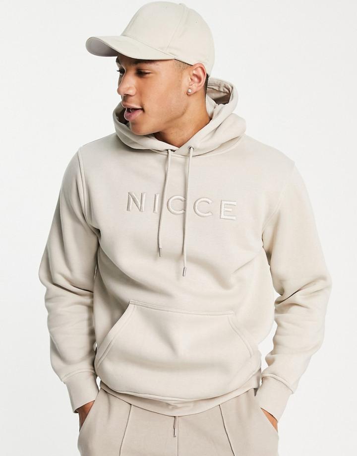 Nicce Mercury Hoodie In Beige-neutral