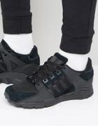 Adidas Originals Equipment Support Sneakers In Black - Black
