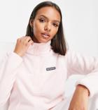 Columbia Benton Springs Cropped Half Zip Fleece In Light Pink Exclusive At Asos