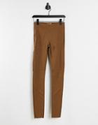 Object Coated Legging In Brown