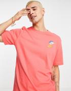 Nike Multi Futura T-shirt In Coral-orange