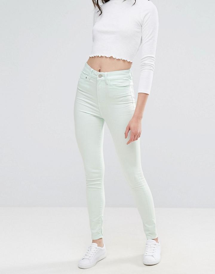 Waven Anika High Rise Skinny Jeans - Green