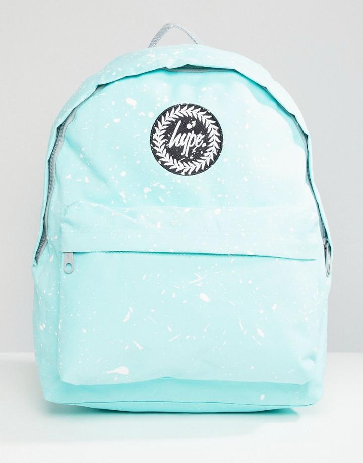 Hype Mint And White Speckle Backpack - Green