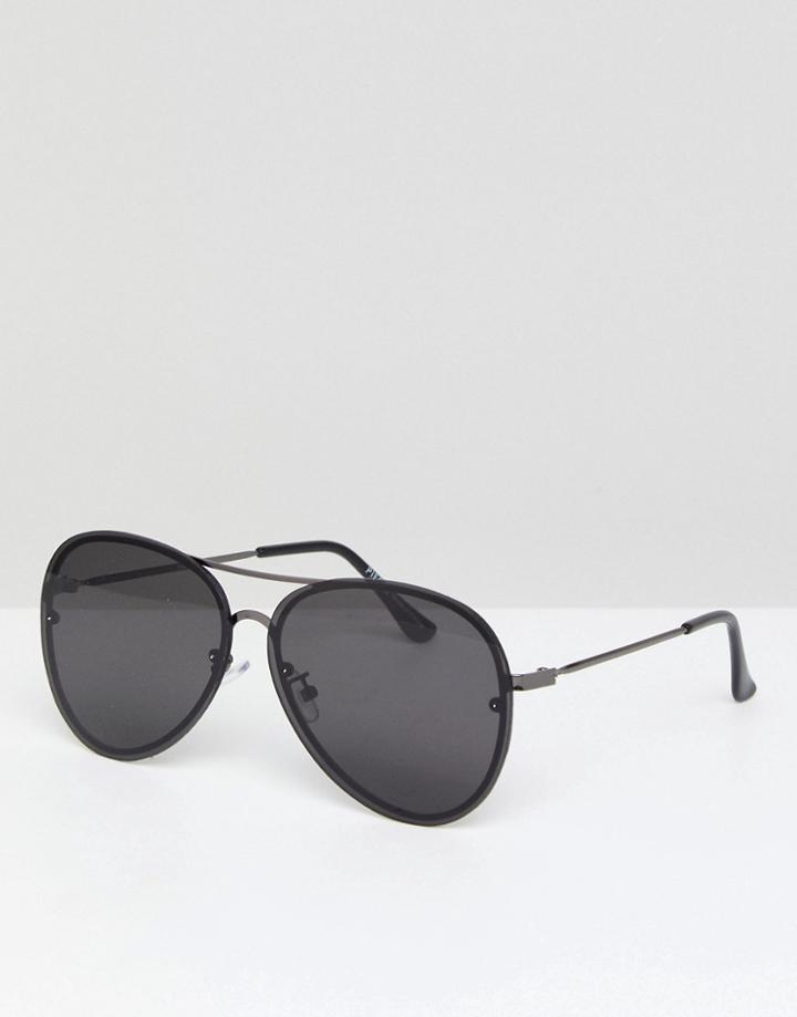Pieces Aviators Sunglasses - Black