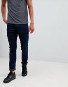 Mango Man Slim Jeans In Dark Blue
