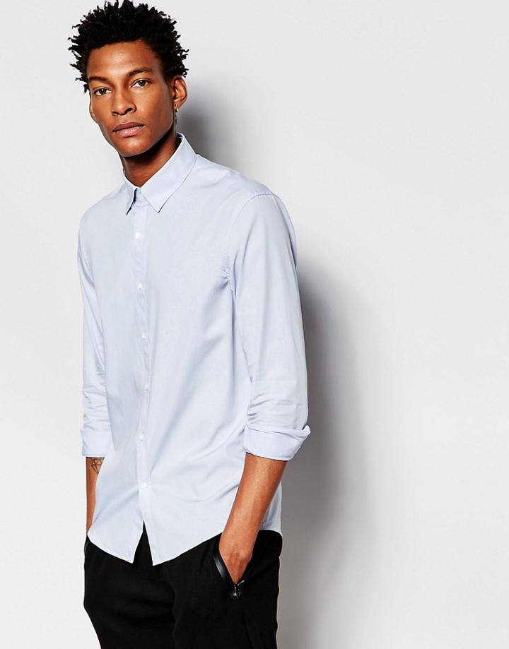 Selected Dublin Slim Shirt - Blue