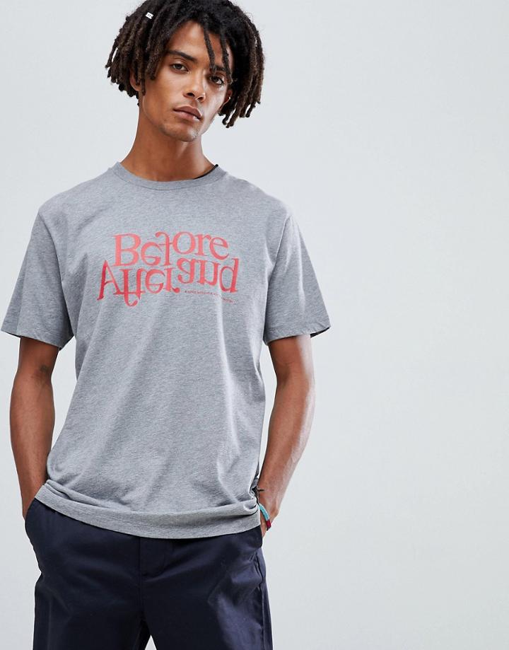 Wood Wood Before & After T-shirt In Gray - Gray