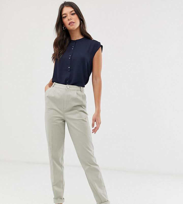 Asos Design Tall Chino Pants-green
